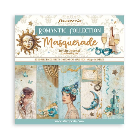 Stamperia - Masquerade 12x12 Inch Paper Pack