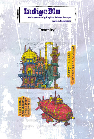 IndigoBlu - Insanity A6 Rubber Stamps