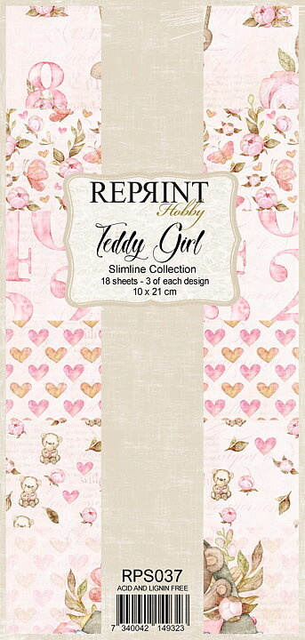 reprint-teddy-girl-slimline-paper-pack-rps037