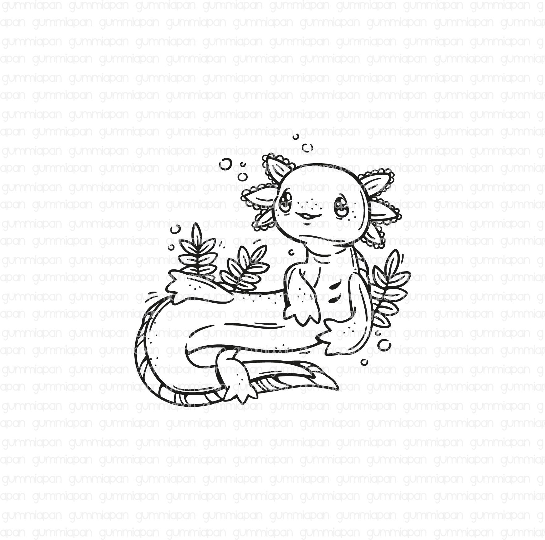 Gummiapan - Axolotl