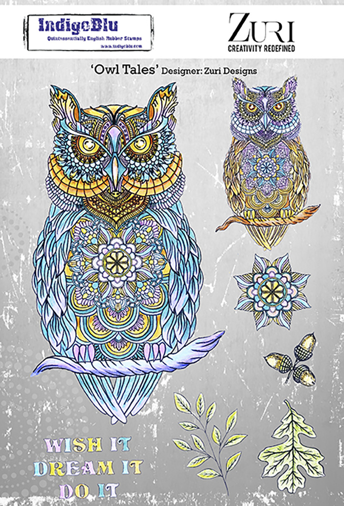 indigoblu-owl-tales-a5-rubber-stamps-ind0849