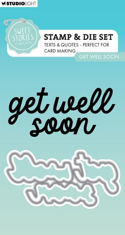 SL Cutting - Sweet Stories Stamp & Cutting Die Get Well Soon