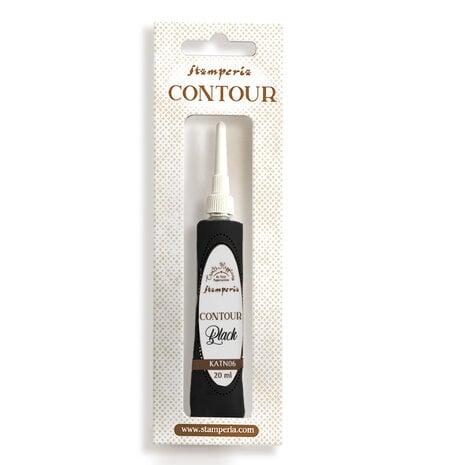 Stamperia- Create Happiness Contour Liner Black 20ml