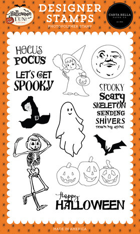 Carte Bella - Spooky Scary Clear Stamps