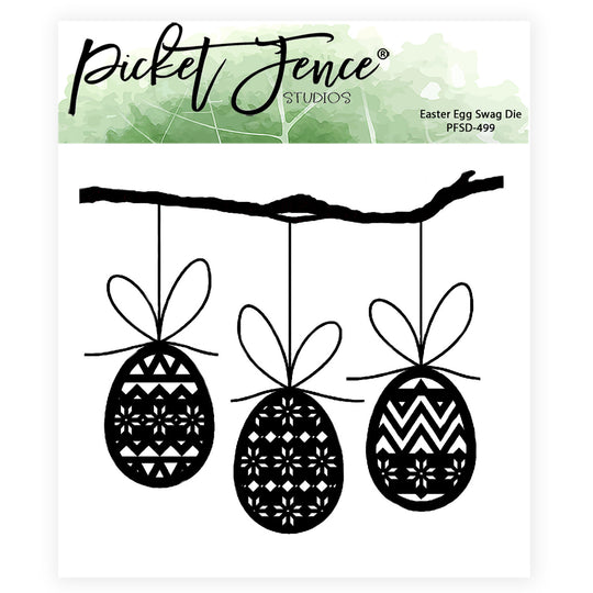 Picket Fence Studios Easter Egg Swag Die