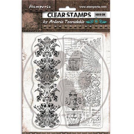 Stamperia - Sir Vagabond in Fantasy World Clear Stamps 2 Borders