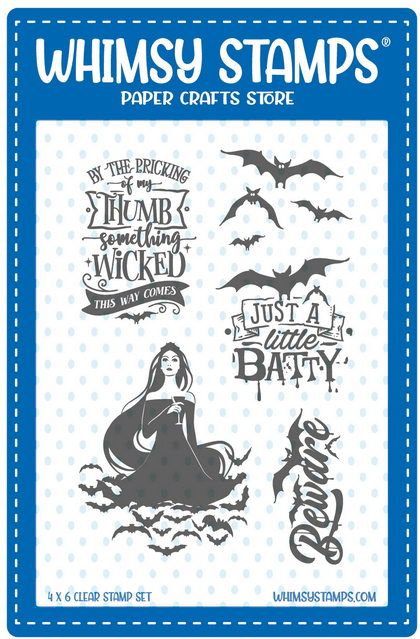 Whimsy Stamps - Something Wicked Clear Stamps