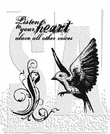 Tim Holtz - Stampers Anonymous - Take Flight Tim Holtz Cling Stamps