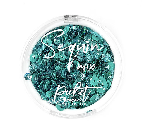 Picket Fence Studios - All about the Teals Sequin Mix