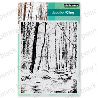 Penny Black - RIVULET (CLING RUBBER STAMP) 5.75" x 4.67"