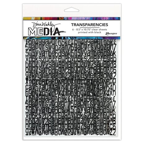 Ranger - Dina Wakley MEdia Transparencies Typography Set 2