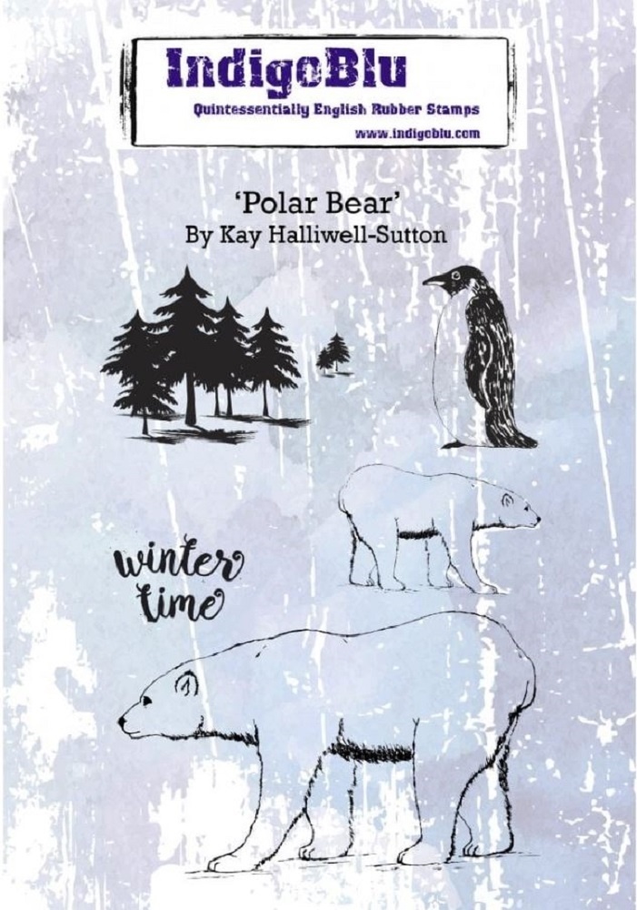 indigoblu-polar-bear-a6-rubber-stamp-ind0551