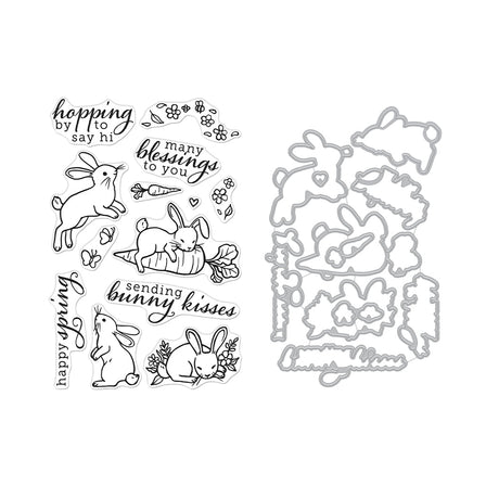 Hero Arts Spring Bunny Stamps & Dies Bundle