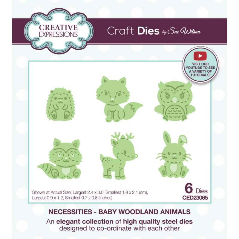 Creative Expressions Sue Wilson Necessities Baby Woodland Animals Craft Die