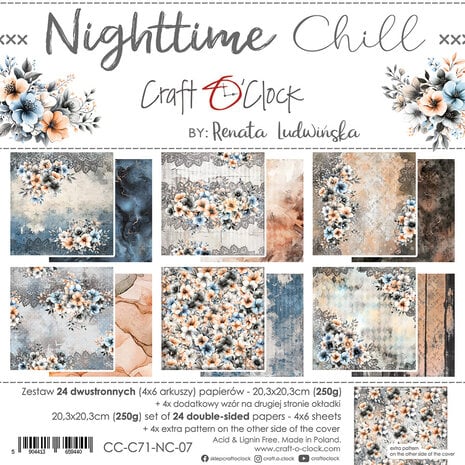 Craft O'Clock - Nighttime Chill 8x8 Inch Paper Set