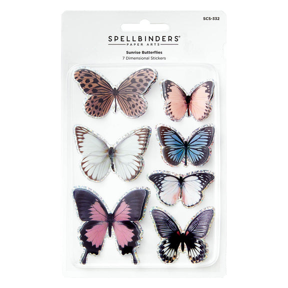 Spellbinders - Sunrise Butterflies Stickers from the Timeless Collection