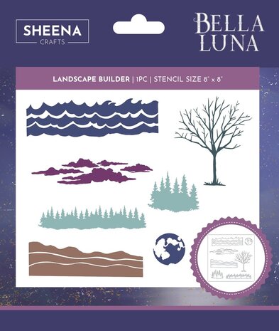 Crafters Companion - Bella Luna Stencil Landscape Builder