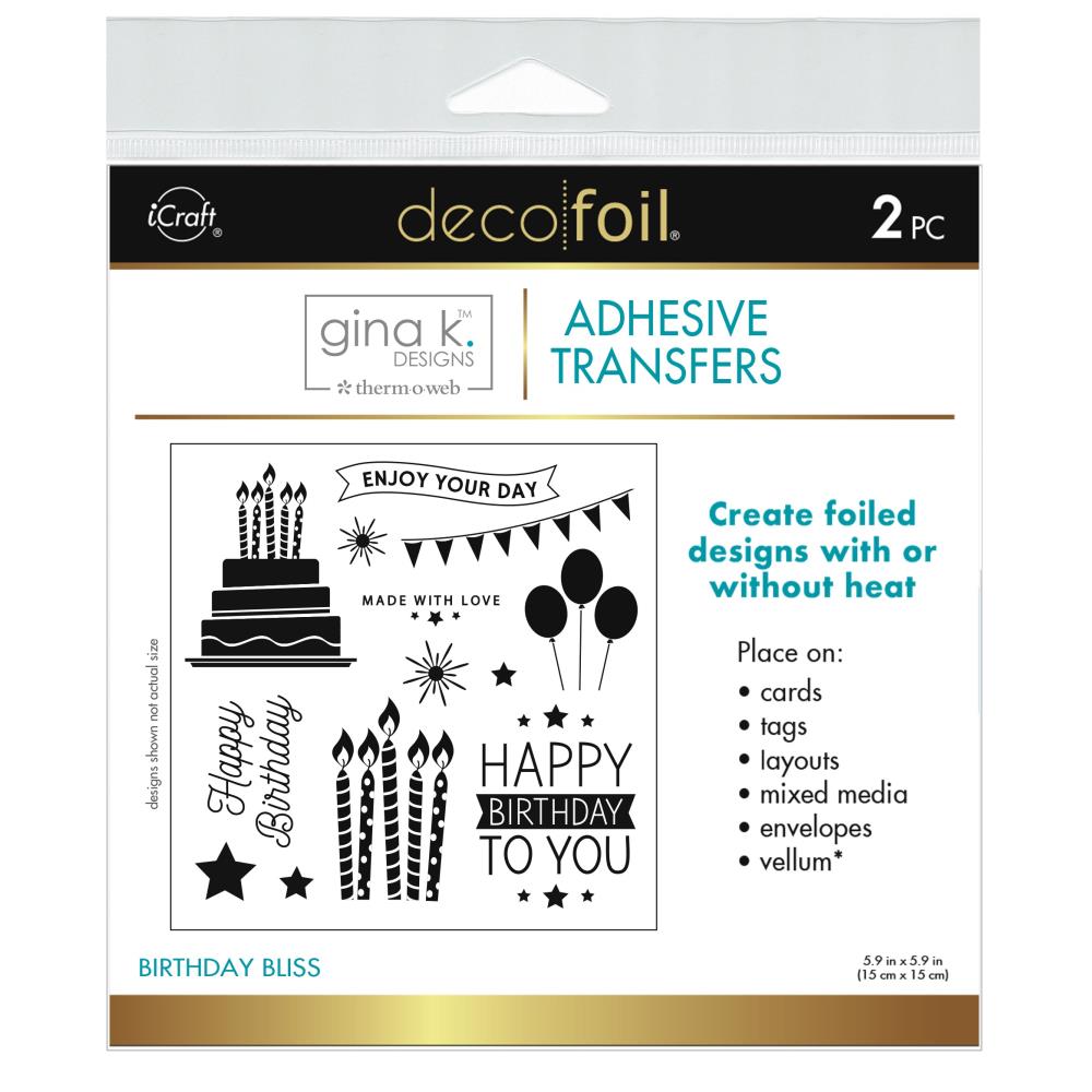 Deco Foil Adhesive Transfer Sheets by Gina K 5.9" x 5.9"