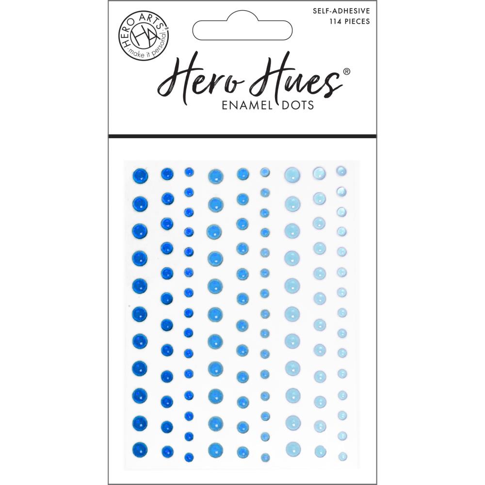 Hero Arts Hero Hues Enamel Dots - Translucent Blues