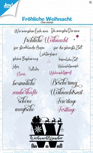 Joy! Crafts Clearstamp A6 - Clearstamps _ Frohl. Weihnacht (DE) KreativDsein Design