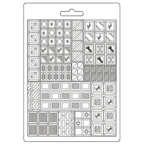 Stamperia - Coffee and Chocolate Soft Mould A5 Bars