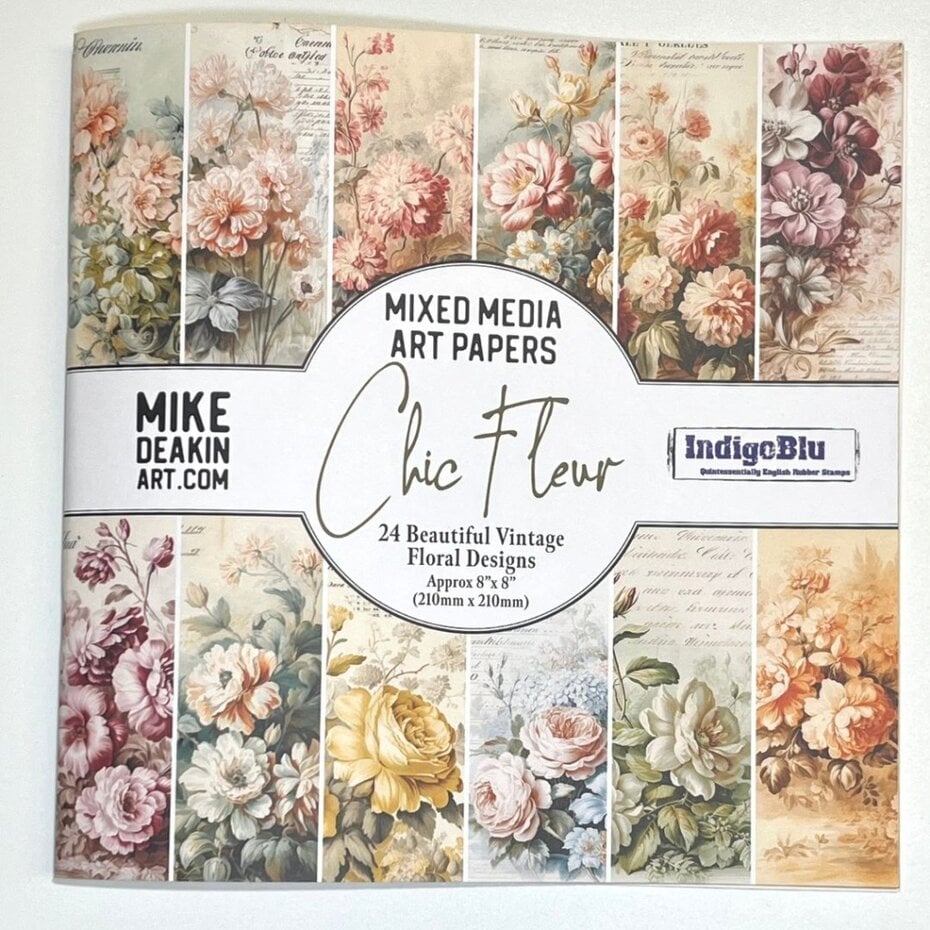 IndigoBlu - Chic Fleur 8x8 Inch Paper Book