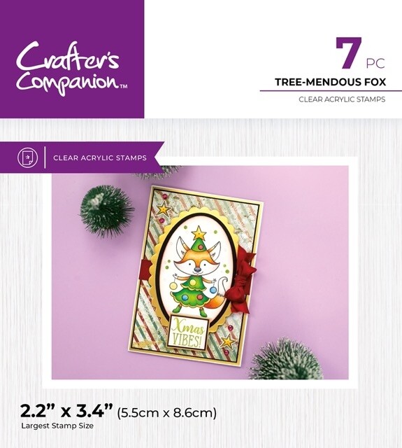 CC - Cute Christmas - Clearstamp - Tree-mendous Fox