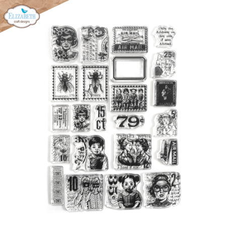 Elizabeth Craft - La Dolce Vita Stamp Postage Stamps 1