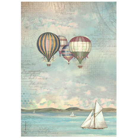 Stamperia - Sea Land A4 Rice Paper Balloons