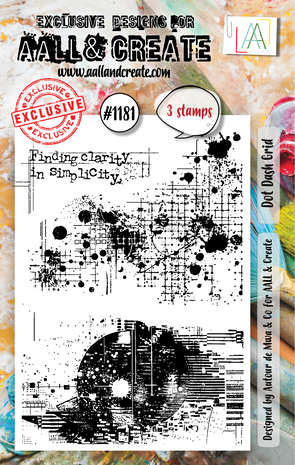 AALL and Create - Stamp Set A7 Dot Dash Grid