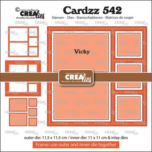 Crealies Cardzz Rahmen & inlay Vicky