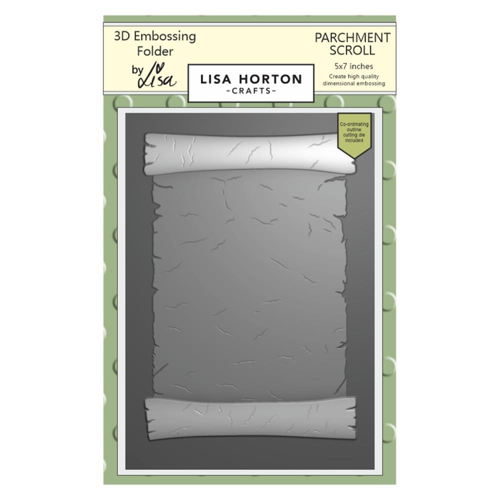 Lisa Horton Crafts Embossing Folder - Parchment Scroll 