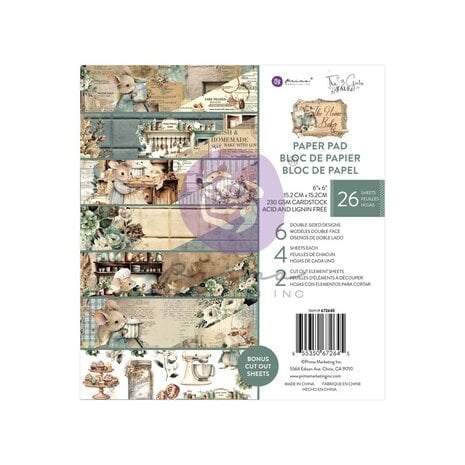 Prima Marketing - The Home Baker 6x6 Inch Paper Pad 