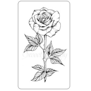 Sweet Poppy Stencil: Rose Stamp