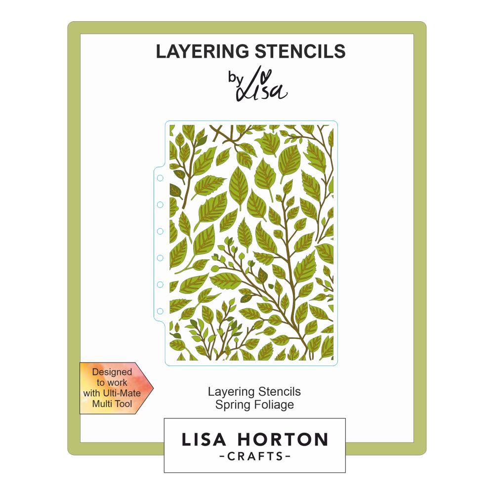 Lisa Horton Crafts Layering Stencils -  Spring Foliage 