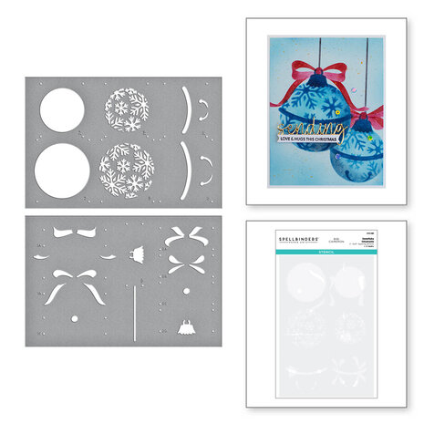 Spellbinders - Snowflake Ornaments Stencil 