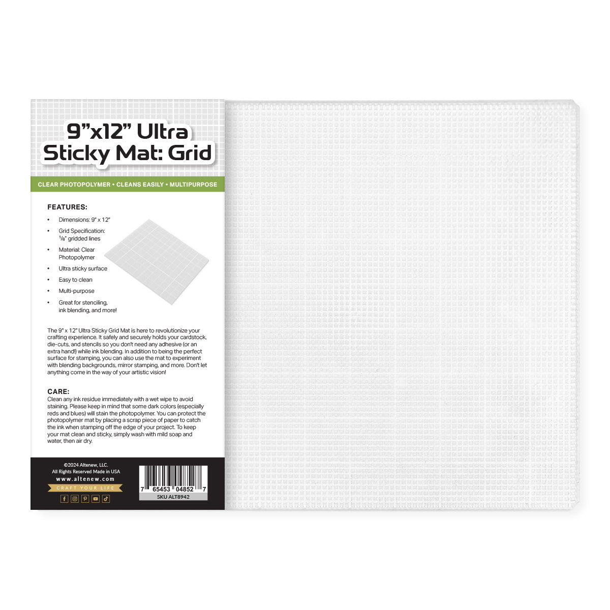 Altenew - 9"x12" Ultra Sticky Mat: Grid