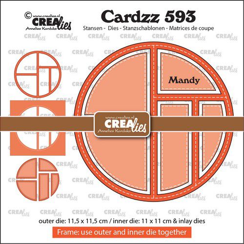 Crealies Cardzz Rahmen & Inlay Mandy