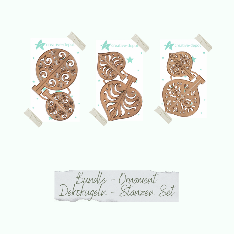 Creative Depot - Bundle - Ornament Dekokugeln - Stanzen-Set