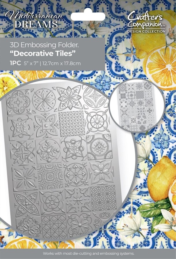 Nature's Garden - Mediterranean Dreams - 3D Embossingolder - Decorative Tiles