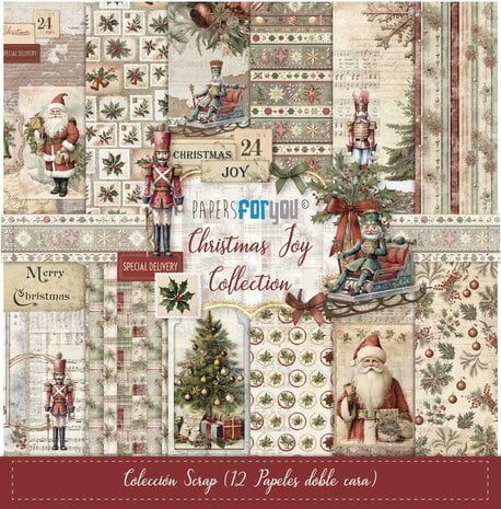 Papers For You - Christmas Joy Scrap Paper Pack (12pcs) 12 x12"