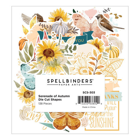 Spellbinders - Serenade of Autumn Printed Die Cuts 