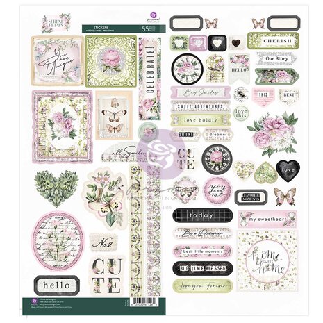 Prima Marketing - Serene Petals Stickers (55pcs)