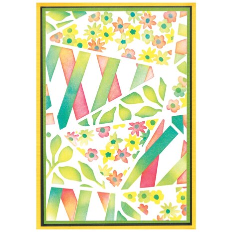 Sizzix • Layered Stencils by Stacey Park Fragmented Floral #2 (4pcs)