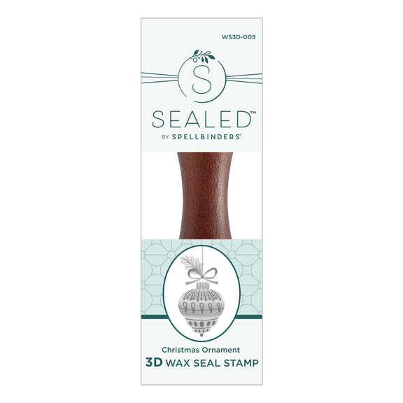 Spellbinders - Christmas Ornament 3D Wax Seal from the Sealed 3D Christmas Collection