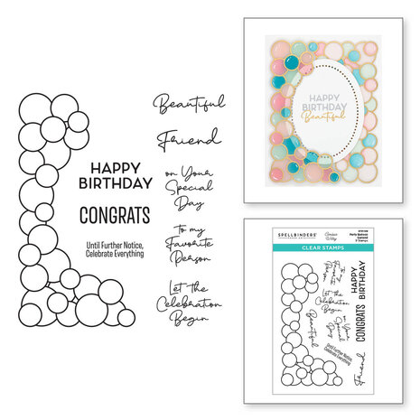 Spellbinders - Party Balloon Garland Clear Stamp