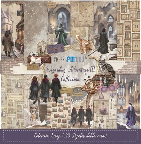 Papers For You - Wizarding Adventure III Mini Scrap Paper Pack (28pcs)