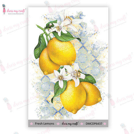 Dress My Craft - Transfer Me Mini Fresh Lemons