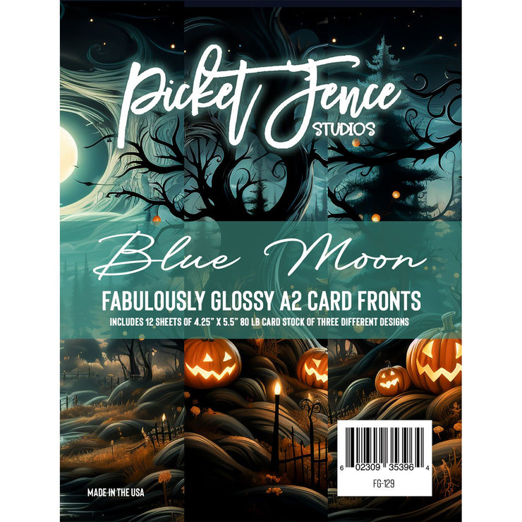 Picket Fence Studios - Fabulously Glossy A2 Card Fronts - Blue Moon