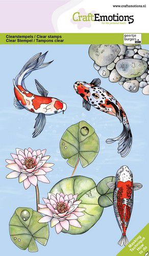 CraftEmotions Clearstamps A6 - Koi GB Dimensional stamp